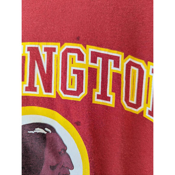 y2k Vintage Reebok Washington Redskins NFL Football red T-Shirt XL Commanders - Picture 3 of 6